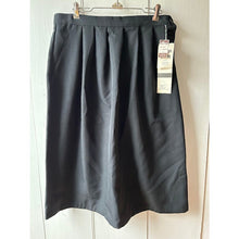 Load image into Gallery viewer, Vintage pleated skirt black size 18 mid calf new old stock