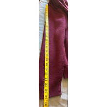 Load image into Gallery viewer, Vintage 60s Seaton turtleneck sweater men size large maroon zip henley