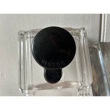 Load image into Gallery viewer, Antique Victor glass inkwell and pen rest three pieces