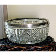 Load image into Gallery viewer, Vintage cut glass English bowl brilliant cut salad bowl
