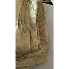 Load image into Gallery viewer, Vintage 60s gold floral brocade cocktail dress handmade 2 piece