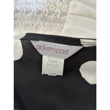 Load image into Gallery viewer, Vintage 80s secretary top size 14 polka dots new old stock puff sleeve