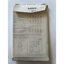 Load image into Gallery viewer, Vintage 60s Advance sewing pattern #9560 coat size 12 buttons knee length