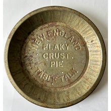 Load image into Gallery viewer, Vintage New England flaky pie crust tin table talk 5 cent 9.5"