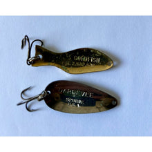 Load image into Gallery viewer, Two small vintage metal fishing lures