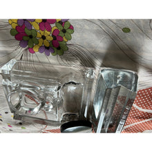 Load image into Gallery viewer, Antique Victor glass inkwell and pen rest three pieces