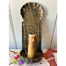 Load image into Gallery viewer, Vintage brass wall sconce light candlestick 10.5" sunset lightolier
