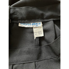 Load image into Gallery viewer, Vintage pleated skirt black size 18 mid calf new old stock