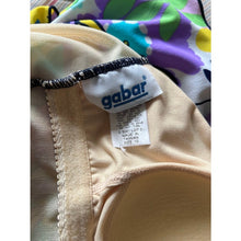 Load image into Gallery viewer, Vintage Gabar swimsuit size 10 connected two piece bold floral print tankini