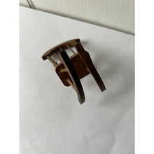 Load image into Gallery viewer, Vintage dollhouse wood rocking chair 3"