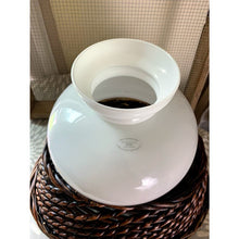 Load image into Gallery viewer, Vintage white milk glass lampshade 7" tall replacement shade