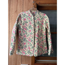 Load image into Gallery viewer, Henna Indian quilted jacket one size reversable floral print button up