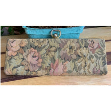Load image into Gallery viewer, Vintage 1960s Fidelity tapestry wallet with metal clasp 7"