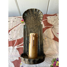 Load image into Gallery viewer, Vintage brass wall sconce light candlestick 10.5" sunset lightolier