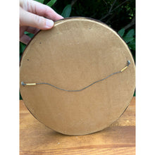 Load image into Gallery viewer, Vintage pressed butterfly and flower simple oval wood frame bubble glass