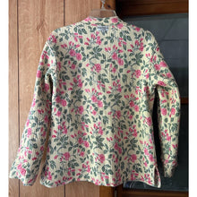 Load image into Gallery viewer, Henna Indian quilted jacket one size reversable floral print button up