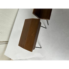 Load image into Gallery viewer, Vintage dollhouse desk and chair wood wire slant top 3" 1960s