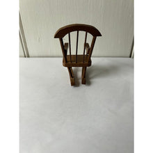 Load image into Gallery viewer, Vintage dollhouse wood rocking chair 3"