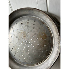 Load image into Gallery viewer, Antique dairy strainer kitchen colander oversized with handles barn find