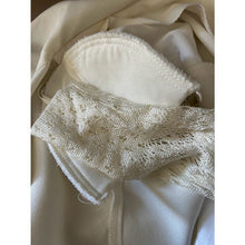 Load image into Gallery viewer, Vintage 90s dress and jacket set size 14 cream 1980s/90s shoulder pads suit lace