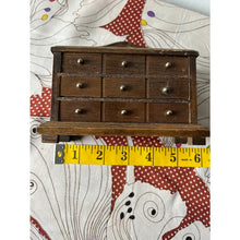 Load image into Gallery viewer, Vintage 60s dollhouse dresser imperfect 6" x 5" three drawers
