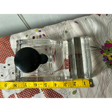 Load image into Gallery viewer, Antique Victor glass inkwell and pen rest three pieces