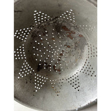 Load image into Gallery viewer, Antique dairy strainer kitchen colander oversized with handles barn find