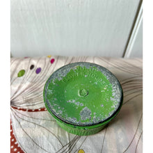 Load image into Gallery viewer, vintage Vogue green needle flower frog cup with lid