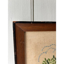 Load image into Gallery viewer, Vintage crewel embroidery framed olde Williamsburg Raleigh tavern impefect