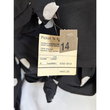 Load image into Gallery viewer, Vintage 80s secretary top size 14 polka dots new old stock puff sleeve