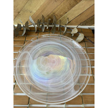 Load image into Gallery viewer, Artistic Accents iridescent pearl swirl glass 9” luncheon plate made in Turkey