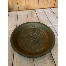 Load image into Gallery viewer, Vintage New England flaky pie crust tin table talk 5 cent 9.5"