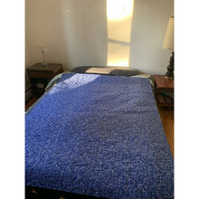 Load image into Gallery viewer, Homemade patchwork quilt 55” x 71” twin throw triangles and rectangles