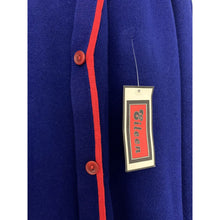 Load image into Gallery viewer, Blue vintage 60s cardigan V-neck sweater size 40/L pockets Eileen