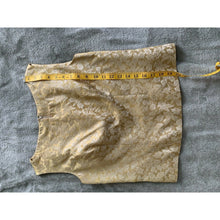 Load image into Gallery viewer, Vintage 60s gold floral brocade cocktail dress handmade 2 piece