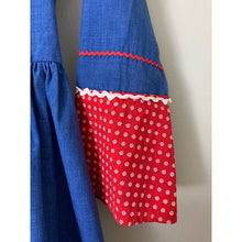 Load image into Gallery viewer, Vintage 70s maxi prairie dress homemade size small long sleeves