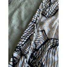 Load image into Gallery viewer, Vintage long maxi wrap skirt cover up size M/L geometric semi sheer elastic waist