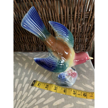 Load image into Gallery viewer, Royal Copley Windsor bird figurine swallow ceramic colorful 7.5"