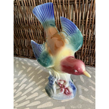 Load image into Gallery viewer, Royal Copley Windsor bird figurine swallow ceramic colorful 7.5"