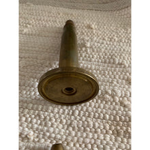Load image into Gallery viewer, Vintage bullet table lighter brass trench art WWII 8" tall with base
