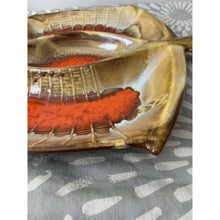 Load image into Gallery viewer, Vintage 60s mcm Marcia ceramic serving dish tray chips dip party