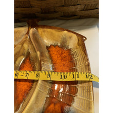 Load image into Gallery viewer, Vintage 60s mcm Marcia ceramic serving dish tray chips dip party