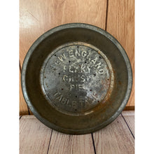 Load image into Gallery viewer, Vintage New England flaky pie crust tin table talk 5 cent 9.5"
