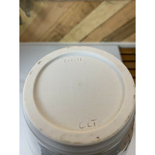 Load image into Gallery viewer, Studio ceramic pottery vase ruffled edge white blue signed 6.5”