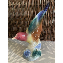Load image into Gallery viewer, Royal Copley Windsor bird figurine swallow ceramic colorful 7.5"