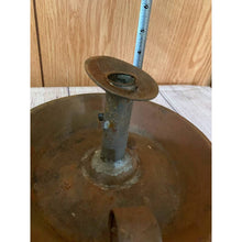 Load image into Gallery viewer, Antique rusty Primitive Tin Push up Style Candle Holder 9"