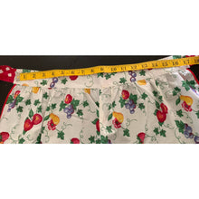 Load image into Gallery viewer, Vintage short half apron fruit pattern with pockets