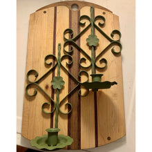 Load image into Gallery viewer, Vintage Home Interior Gothic Green Wrought Iron Candleholder Sconce
