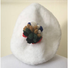 Load image into Gallery viewer, Vintage Beret White Felt With Pom Pom hat Ooh La La!