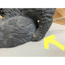 Load image into Gallery viewer, Kittens playing sculpture grey cats plaster resin mold door stop as is